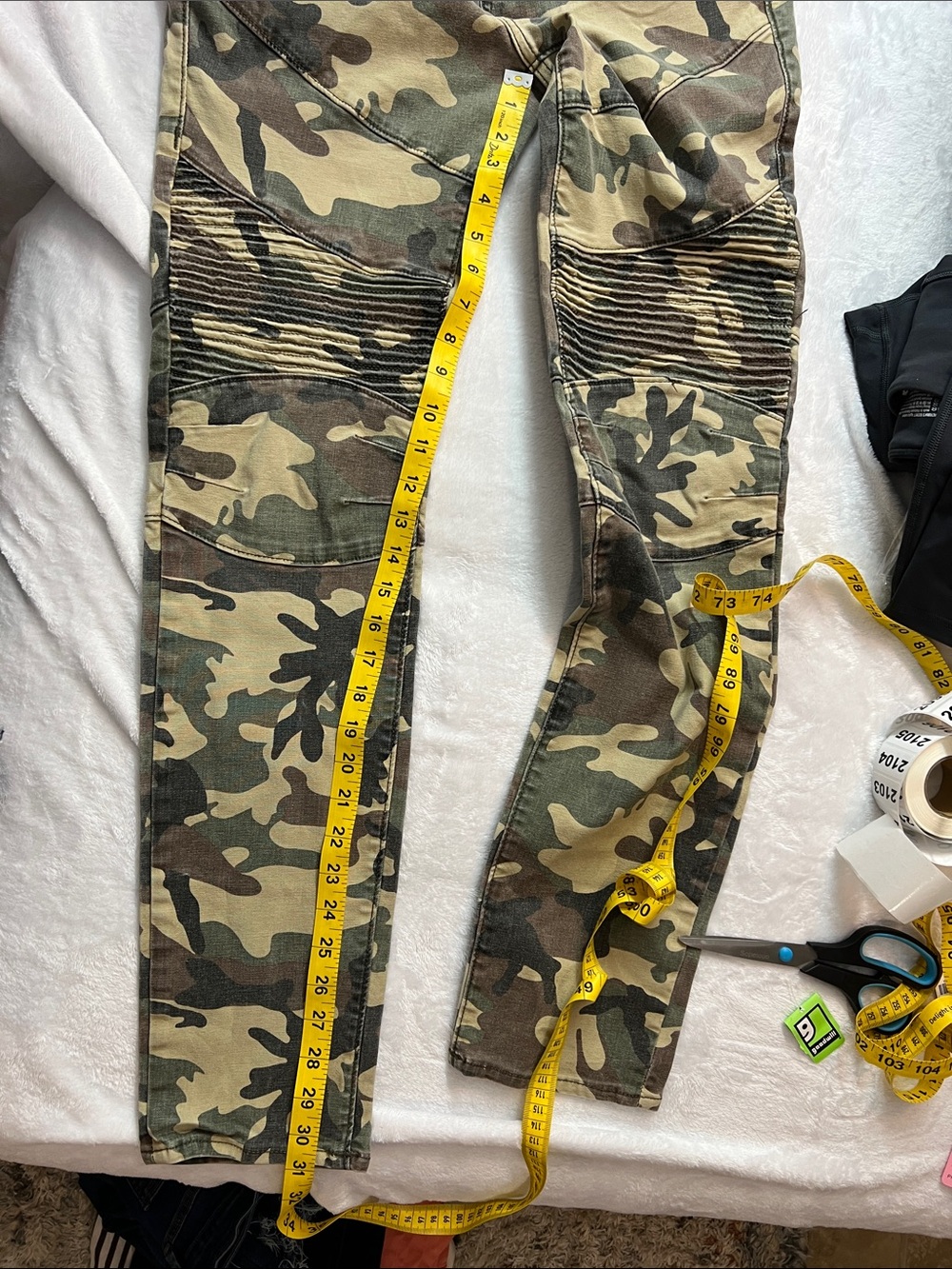 True Religion Men's Rocco Camo Skinny Jeans - Green Camo 2090 - Picture 6 of 6